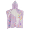 Catherine Lansfield Unicorn 60cm x 120cm Hooded Poncho Towel Lilac