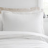 Bianca Oxford Lace Trim Duvet Cover Bedding Set White
