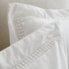 Bianca Oxford Lace Trim Duvet Cover Bedding Set White