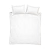 Bianca Oxford Lace Trim Duvet Cover Bedding Set White