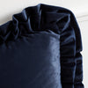 Catherine Lansfield So Soft Velvet Touch Double Frill Filled Cushion 43cm x 43cm Navy