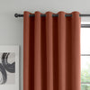 Catherine Lansfield Wilson Velvet Thermal Ready Made Eyelet Blackout Curtains Terracotta