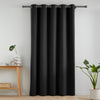 Catherine Lansfield Wilson Velvet Thermal Ready Made Eyelet Door Curtain Black