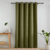 Catherine Lansfield Wilson Velvet Thermal Ready Made Eyelet Door Curtain Olive