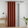 Catherine Lansfield Wilson Velvet Thermal Ready Made Eyelet Door Curtain Terracotta
