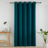 Catherine Lansfield Wilson Velvet Thermal Ready Made Eyelet Door Curtain Green