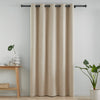 Catherine Lansfield Wilson Velvet Thermal Ready Made Eyelet Door Curtain Natural