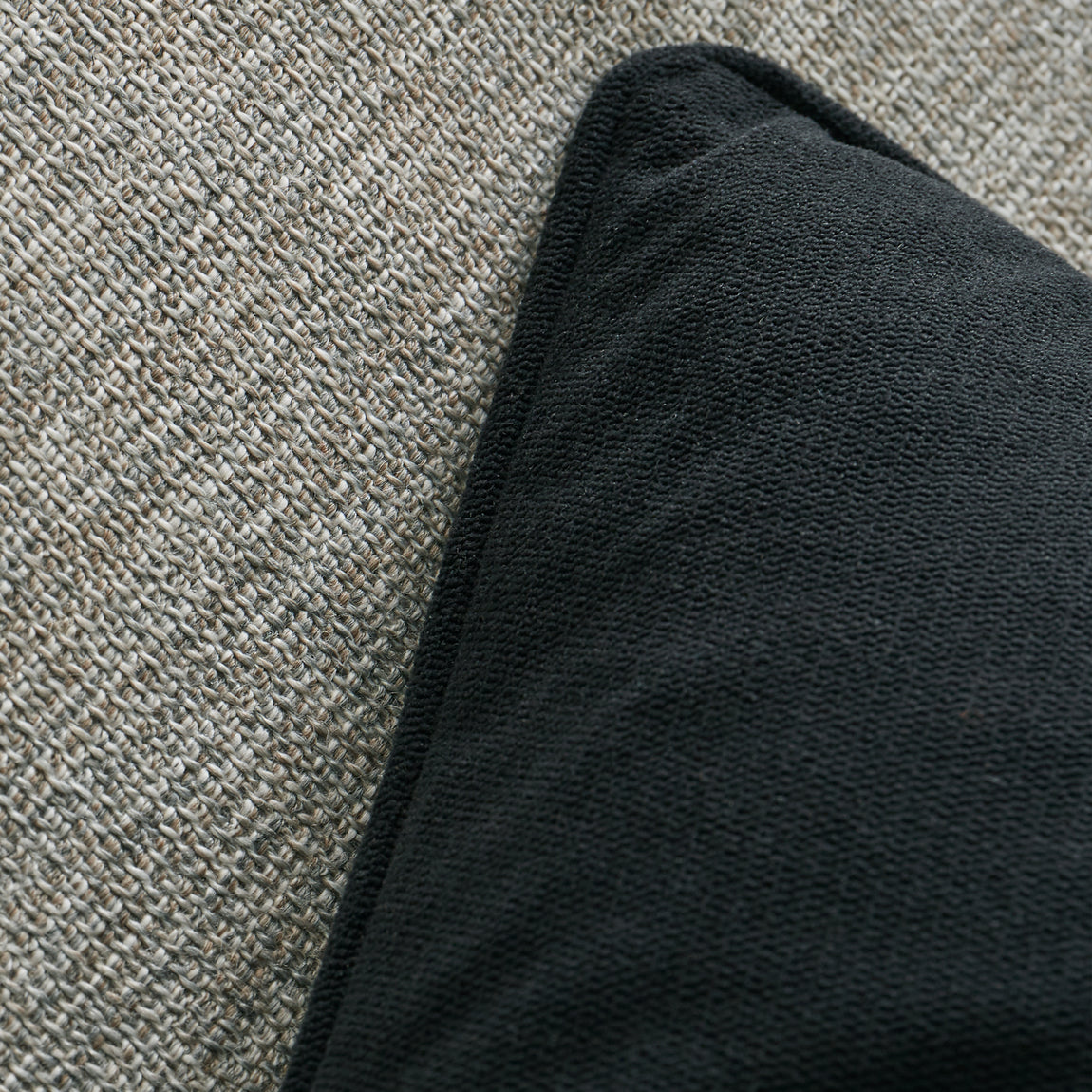 Catherine Lansfield Wilson Velvet Filled Cushion 45cm x 45cm Black