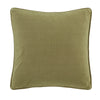 Catherine Lansfield Wilson Velvet Filled Cushion 45cm x 45cm Olive