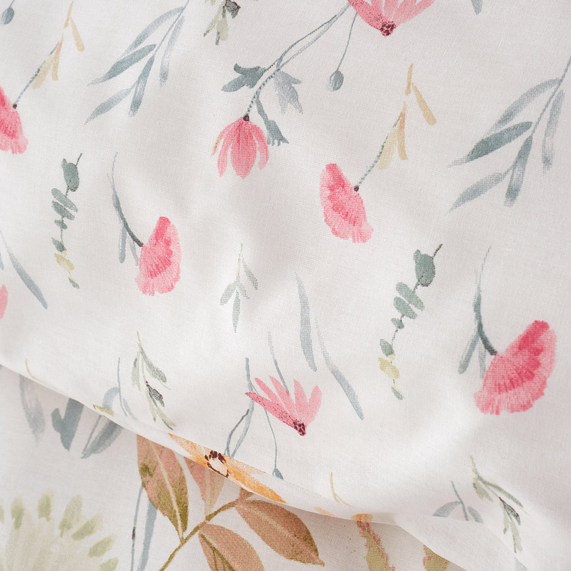 Catherine Lansfield Ella Poppy Duvet Cover Bedding Set Cream