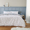 Bianca Brushed Ophelia Floral Duvet Cover Bedding Set Blue