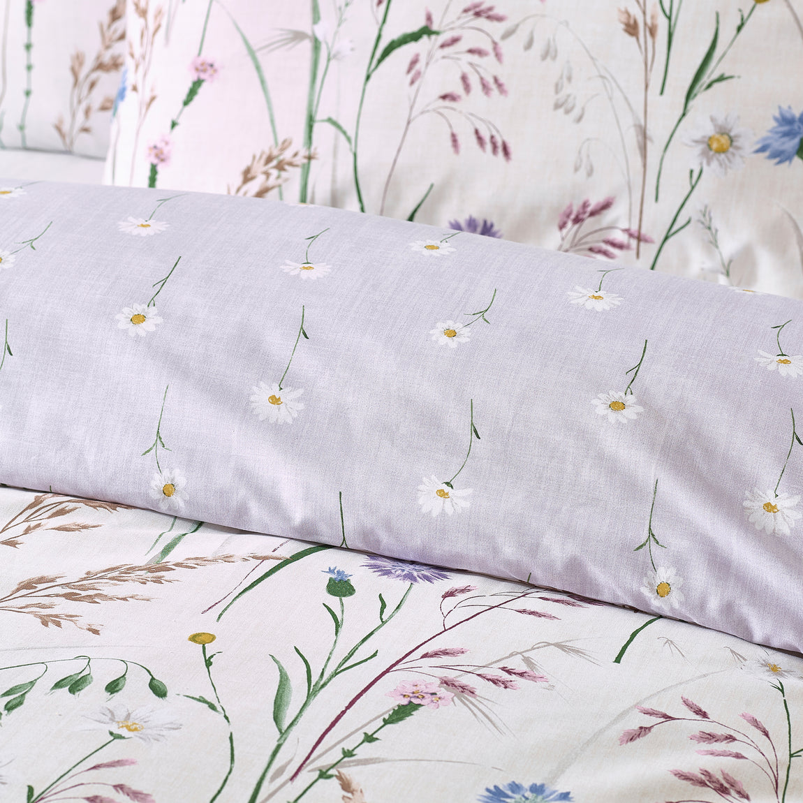 Catherine Lansfield Grasmere Floral Reversible Duvet Cover Bedding Set Lilac