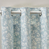 Catherine Lansfield Brooke Floral Ready Made Eyelet Curtains Duckegg