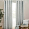 Catherine Lansfield Brooke Floral Ready Made Eyelet Curtains Duckegg