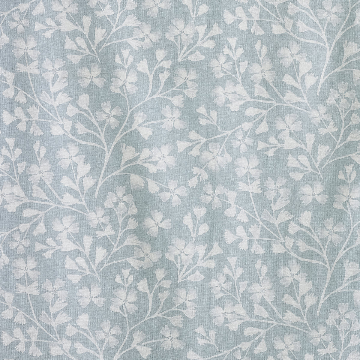 Catherine Lansfield Brooke Floral Ready Made Eyelet Curtains Duckegg