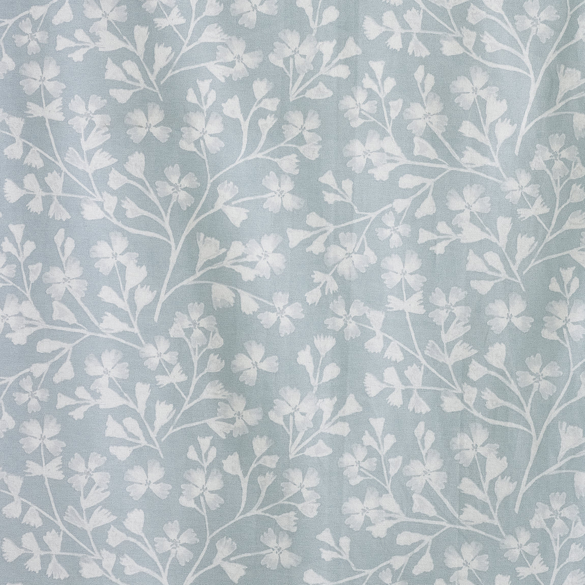 Catherine Lansfield Brooke Floral Ready Made Eyelet Curtains Duckegg