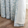 Catherine Lansfield Brooke Floral Ready Made Eyelet Curtains Duckegg