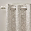 Catherine Lansfield Brooke Floral Ready Made Eyelet Curtains Natural