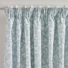 Catherine Lansfield Brooke Floral Ready Made Pencil Pleat Curtains Duckegg