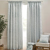 Catherine Lansfield Brooke Floral Ready Made Pencil Pleat Curtains Duckegg