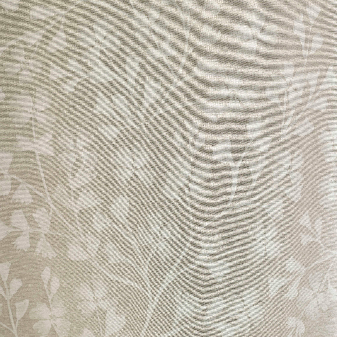 Catherine Lansfield Brooke Floral Ready Made Pencil Pleat Curtains Natural
