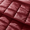Catherine Lansfield Kingsley Matt Velvet 220cm x 220cm Bedspread Burgundy