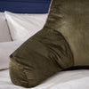 Catherine Lansfield Kingsley Matt Velvet Support Filled Cushion Olive