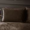 Catherine Lansfield Kingsley Matt Velvet Duvet Cover Bedding Set Chocolate