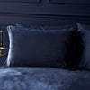 Catherine Lansfield Kingsley Matt Velvet Duvet Cover Bedding Set Navy