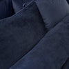 Catherine Lansfield Kingsley Matt Velvet Duvet Cover Bedding Set Navy