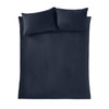 Catherine Lansfield Kingsley Matt Velvet Duvet Cover Bedding Set Navy