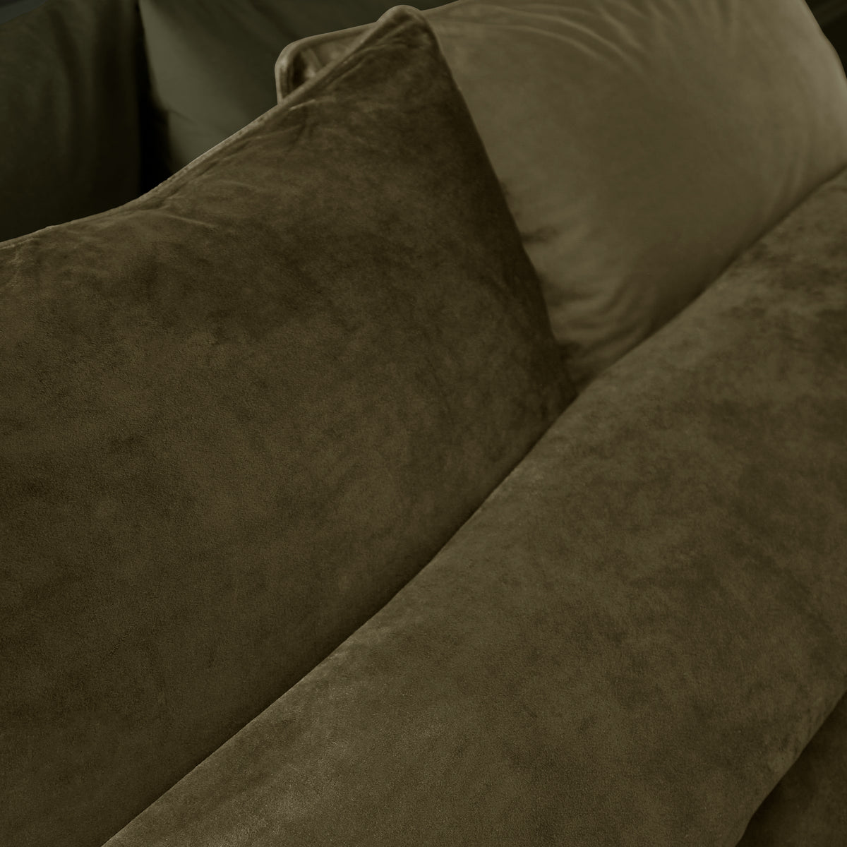 Catherine Lansfield Kingsley Matt Velvet Duvet Cover Bedding Set Olive