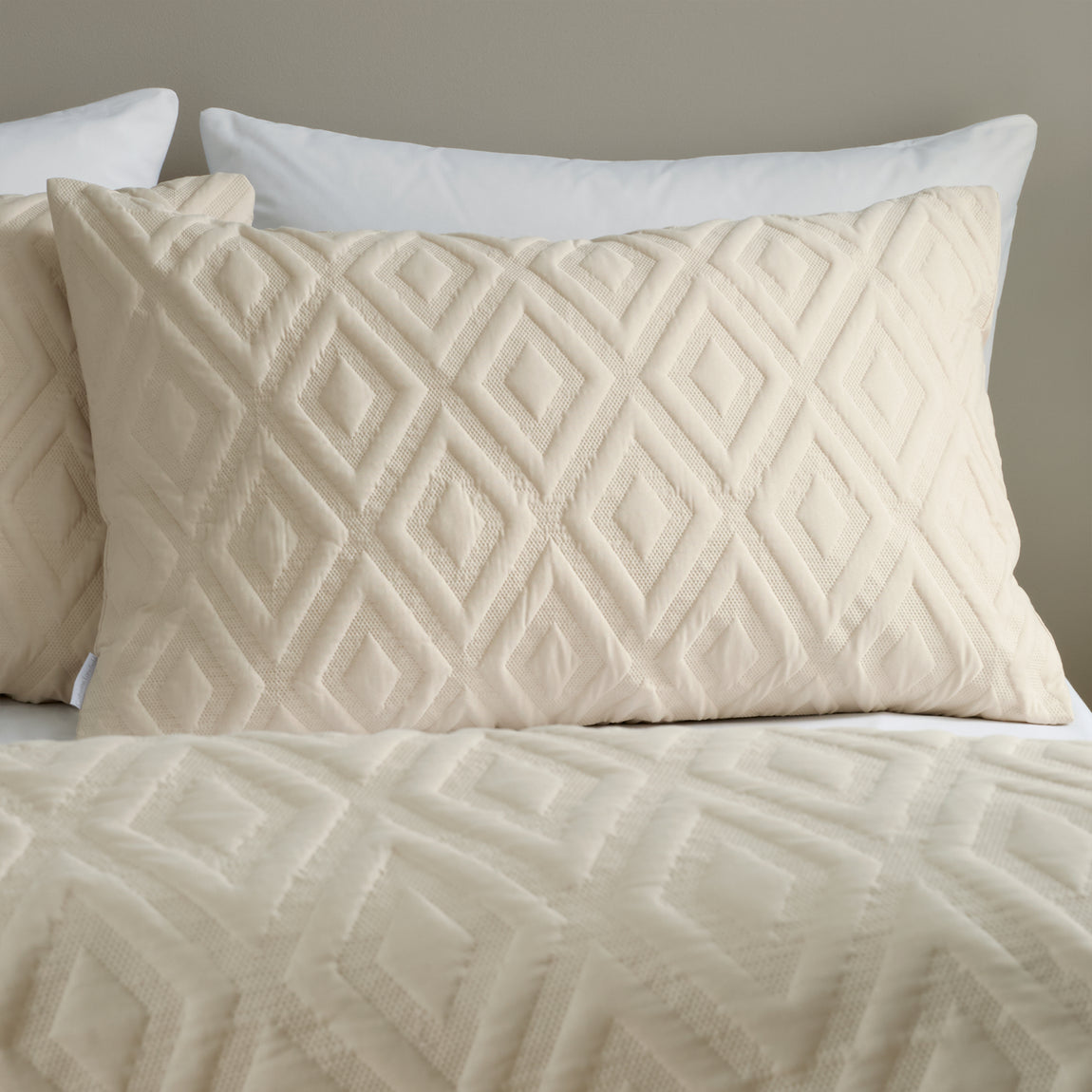 Catherine Lansfield Jacob Geo Duvet Cover Bedding Set Natural
