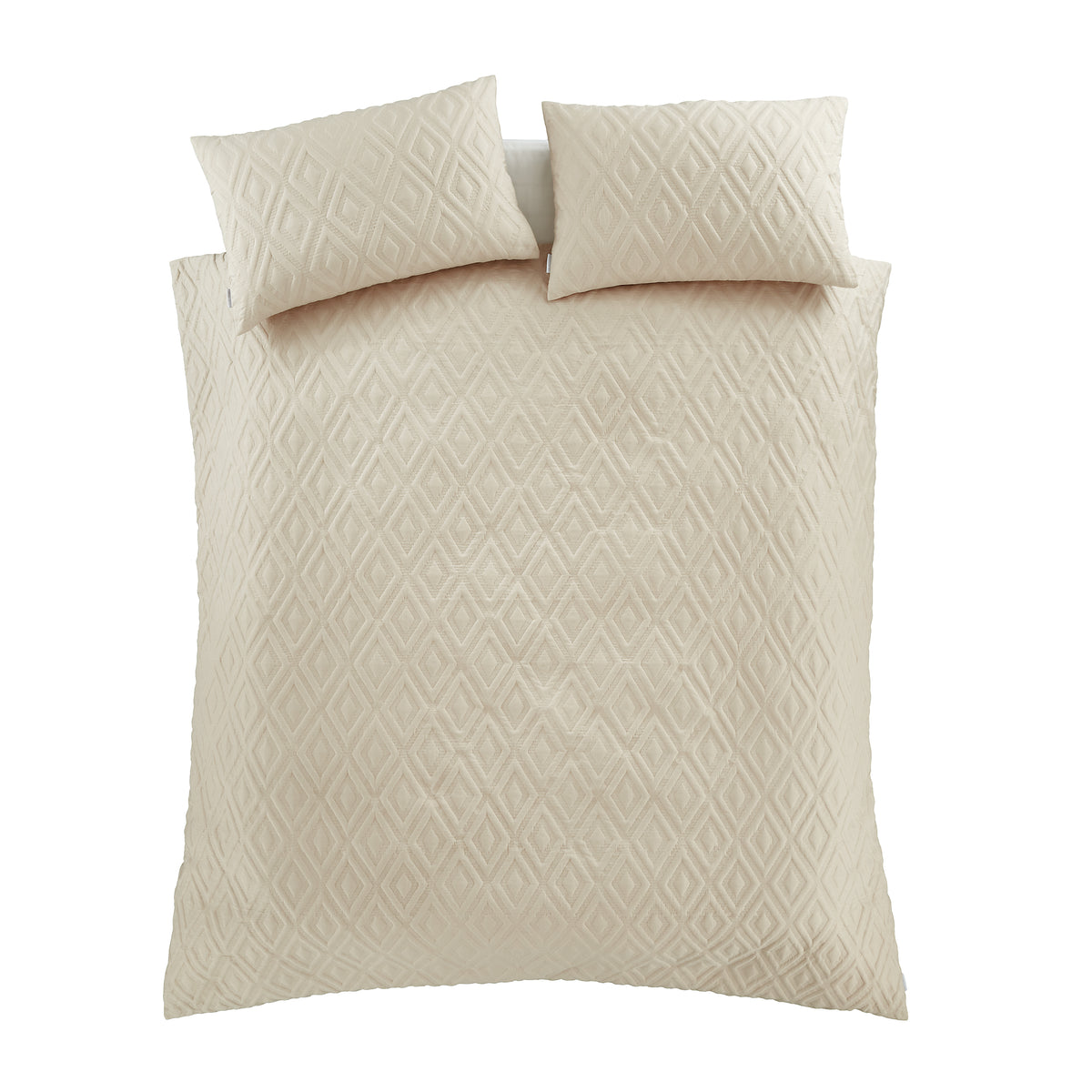 Catherine Lansfield Jacob Geo Duvet Cover Bedding Set Natural