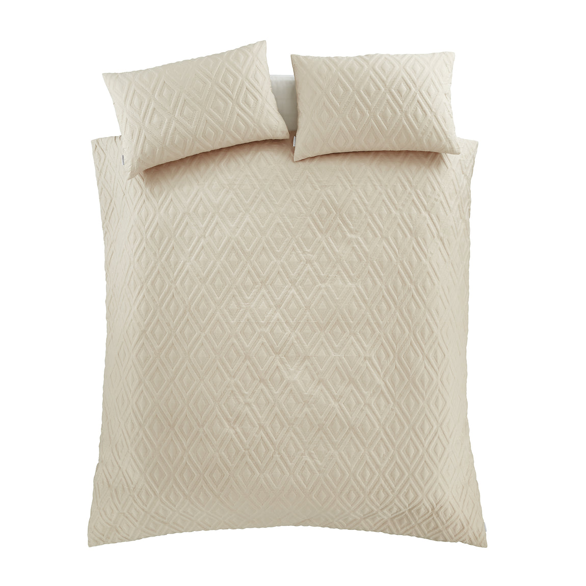 Catherine Lansfield Jacob Geo Duvet Cover Bedding Set Natural