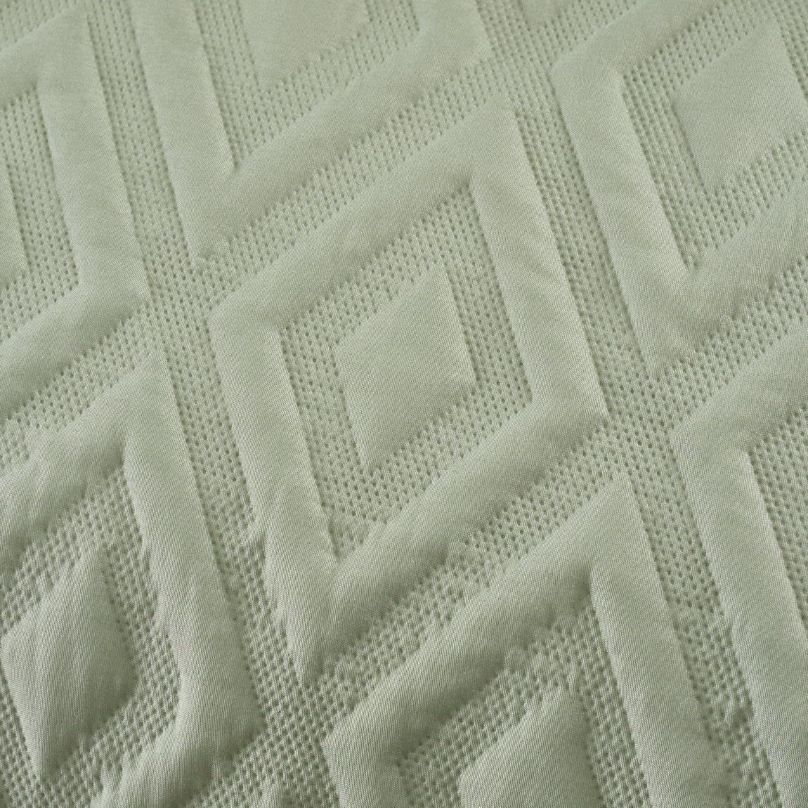 Catherine Lansfield Jacob Geo Duvet Cover Bedding Set Sage