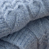 Bianca Cable Knit 150cm x 200cm Throw Blue