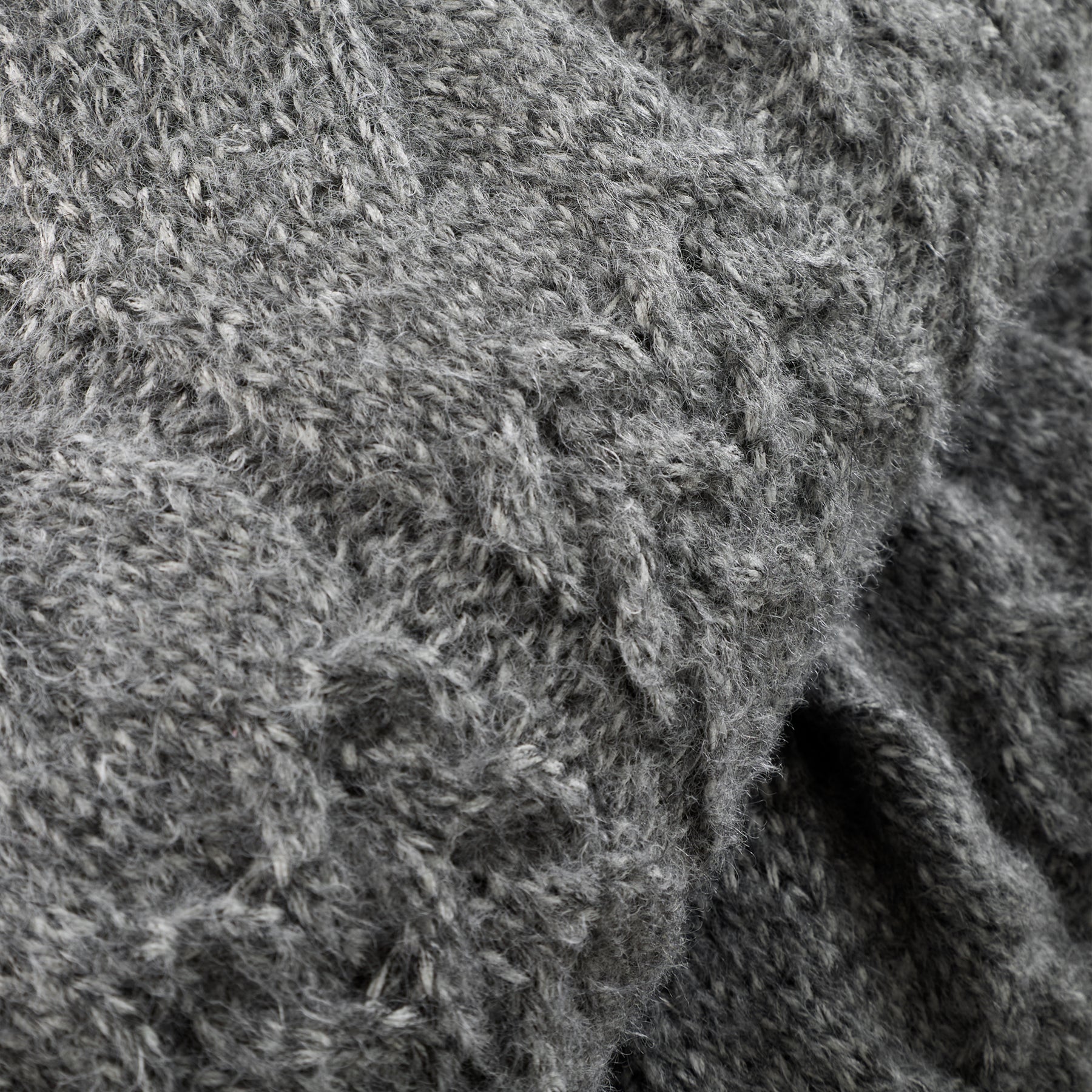 Bianca Cable Knit 150cm x 200cm Throw Grey