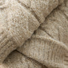 Bianca Cable Knit 150cm x 200cm Throw Natural