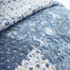 Bianca Limited Edition 220cm x 230cm Patchwork Bedspread Blue