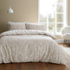 Bianca Brushed Floral Toile Duvet Cover Bedding Set Natural