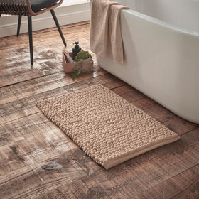 Bianca Aspen Bobble 50cm x 80cm Bath Mat Natural