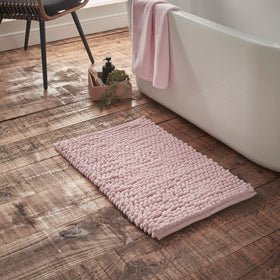 Bianca Aspen Bobble 50cm x 80cm Bath Mat Pink