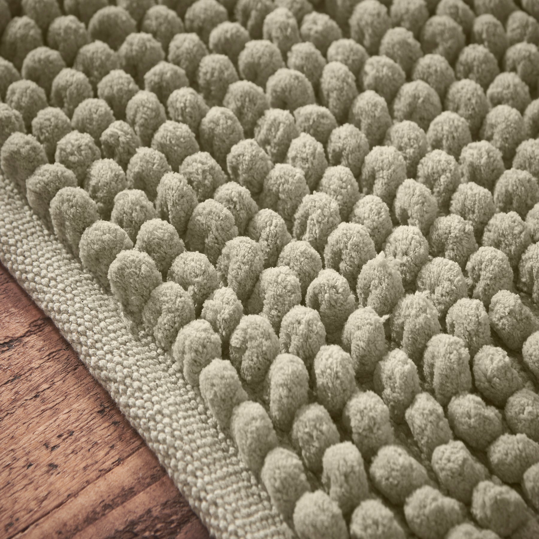 Bianca Aspen Bobble 50cm x 80cm Bath Mat Sage