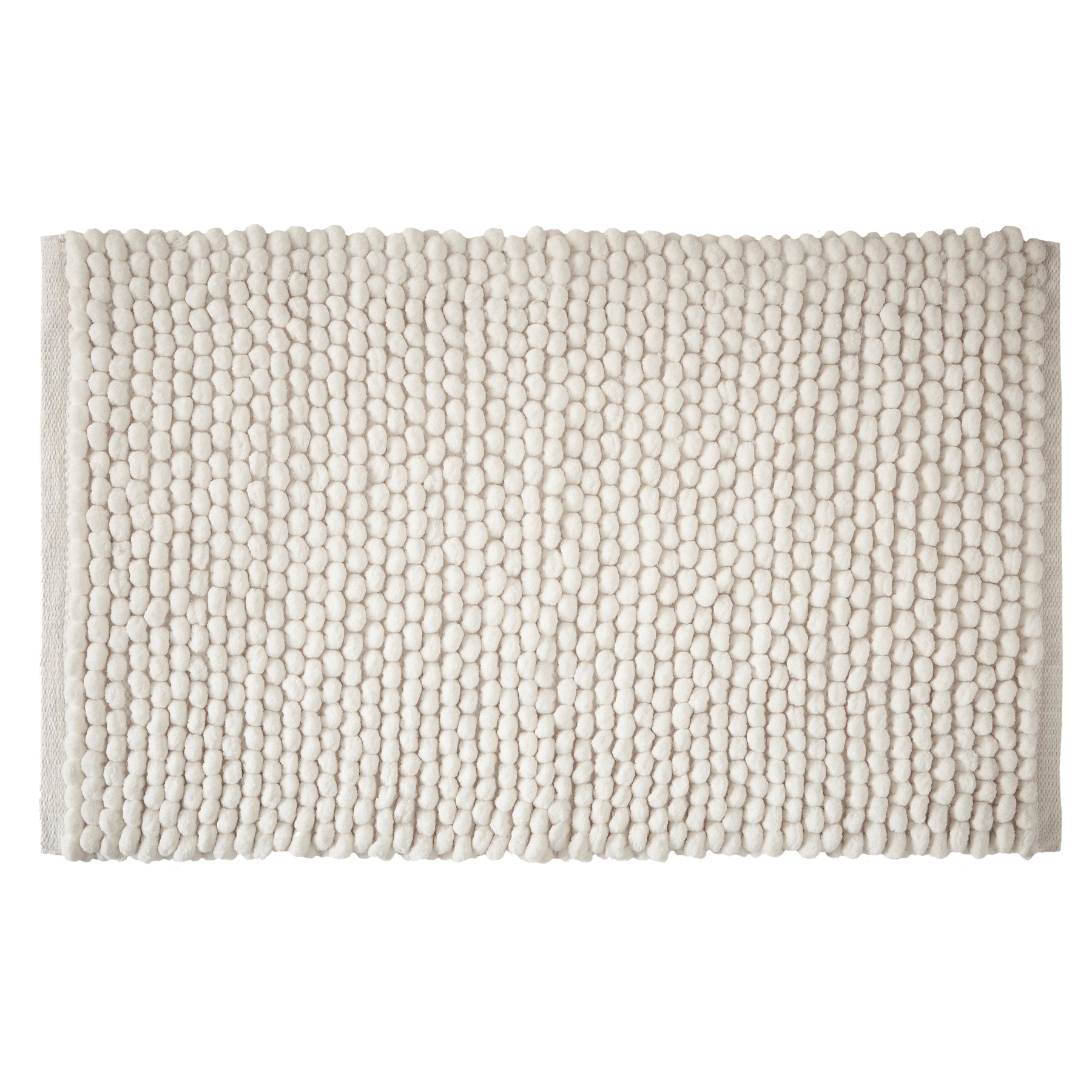 Bianca Aspen Bobble 50cm x 80cm Bath Mat White