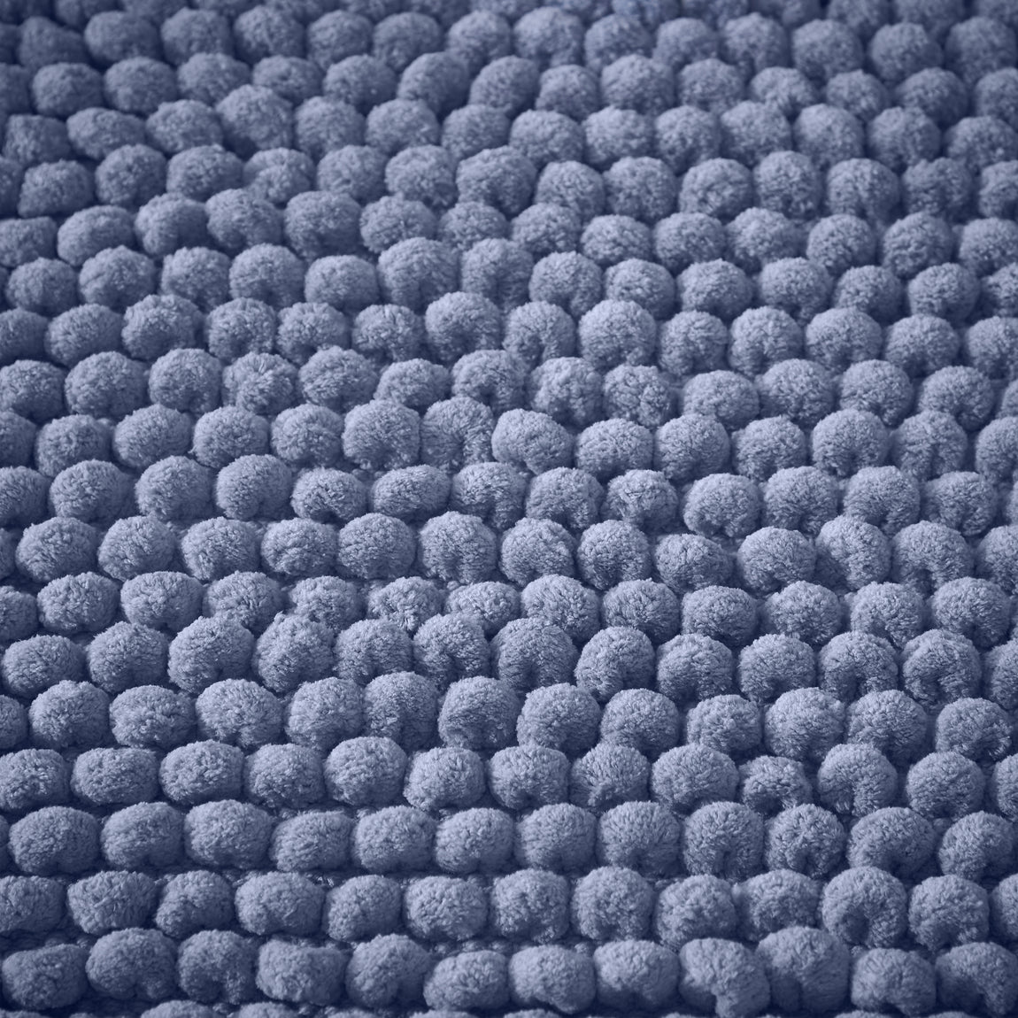 Bianca Aspen Bobble 50cm x 120cm Runner Bath Mat Blue