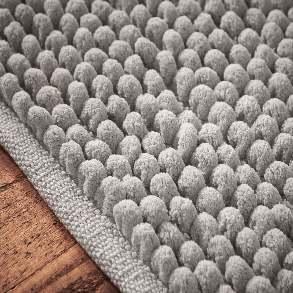 Bianca Aspen Bobble 50cm x 120cm Runner Bath Mat Grey