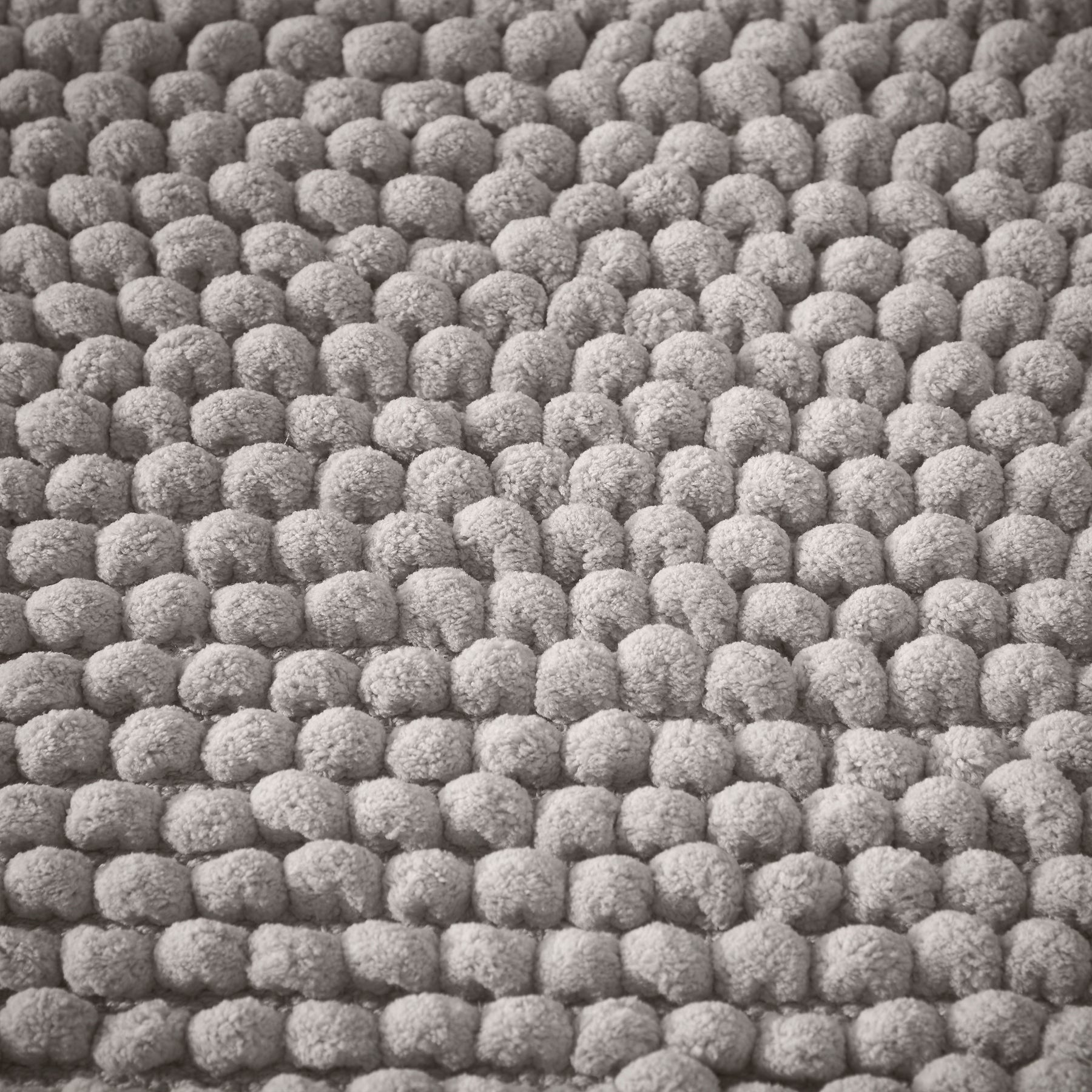 Bianca Aspen Bobble 50cm x 120cm Runner Bath Mat Grey