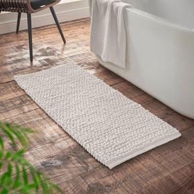 Bianca Aspen Bobble 50cm x 120cm Runner Bath Mat White