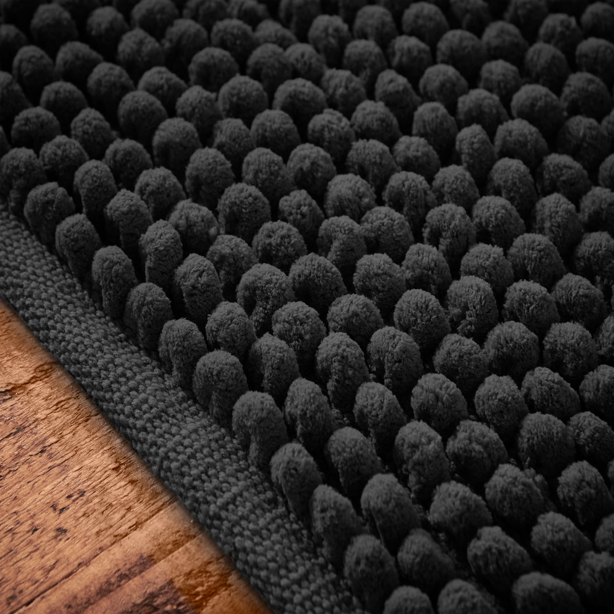 Bianca Aspen Bobble 50cm x 80cm Bath Mat Black